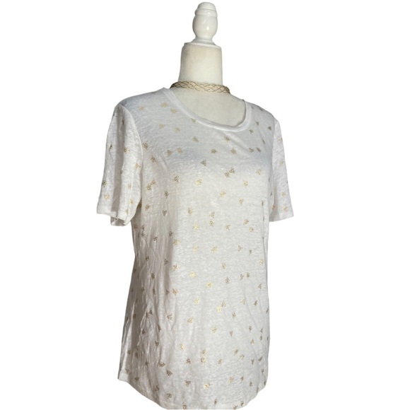 NWT Tabitha Webb Bumble Bee 100% Linen Tee Shirt
Farmhouse Print - Picture 2 of 10